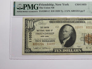 $10 1929 Friendship New York NY National Currency Bank Note Bill Ch. #11055 VF30