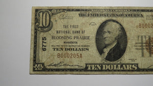 $10 1929 Blooming Prairie Minnesota MN National Currency Bank Note Bill Ch #6775