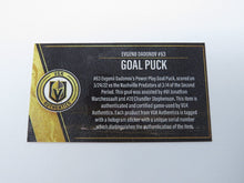 Load image into Gallery viewer, 2021-22 Evgenii Dadonov Vegas Golden Knights Game Used Goal Puck -Marchessault A