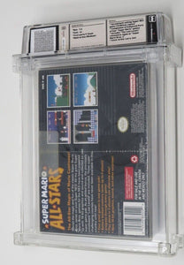 Original Super Mario All Stars Super Nintendo Sealed Video Game Wata Graded 7.0 