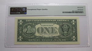 $1 2017 Repeater Serial Number Federal Reserve Currency Bank Note Bill PMG UNC67