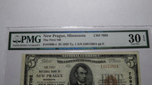 Load image into Gallery viewer, $5 1929 New Prague Minnesota MN National Currency Bank Note Bill! #7092 VF30 EPQ