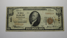 Load image into Gallery viewer, $10 1929 Winfield Kansas KS National Currency Bank Note Bill Charter #3351 VF