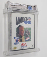 Load image into Gallery viewer, Madden &#39;95 NFL Football Sega Genesis Factory Sealed Video Game Wata Graded 8.0