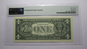 $1 1995 Radar Serial Number Federal Reserve Currency Bank Note Bill PMG UNC67EPQ