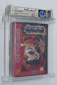 Sub Terrania Sega Genesis Factory Sealed Video Game Wata Graded 9.4 A+ Seal