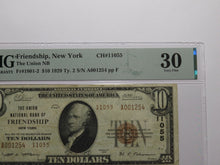 Load image into Gallery viewer, $10 1929 Friendship New York NY National Currency Bank Note Bill Ch. #11055 VF30