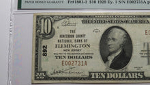 Load image into Gallery viewer, $10 1929 Flemington New Jersey NJ National Currency Bank Note Bill Ch. #892 VF30