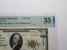 Load image into Gallery viewer, $10 1929 Saint Paul Minnesota National Currency Bank Note Bill Ch #2522 VF35 St.