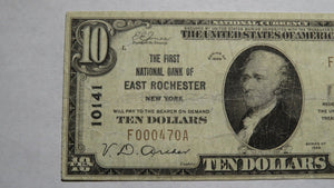 $10 1929 East Rochester New York NY National Currency Bank Note Bill Ch. #10141