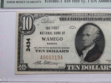 Load image into Gallery viewer, $10 1929 Wamego Kansas KS National Currency Bank Note Bill Ch. #3434 VF25