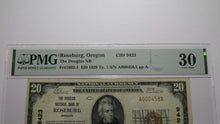 Load image into Gallery viewer, $20 1929 Roseburg Oregon OR National Currency Bank Note Bill Ch. #9423 VF30 PMG