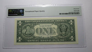 $1 2003 Repeater Serial Number Federal Reserve Currency Bank Note Bill PMG UNC67