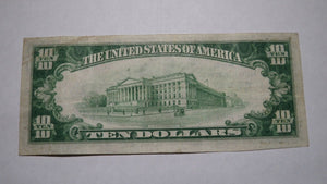 $10 1929 Sunman Indiana IN National Currency Bank Note Bill Ch. #8878 RARE!