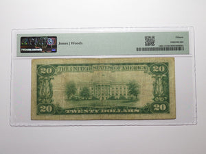 $20 1929 Zelienople Pennsylvania National Currency Bank Note Bill #7409 F15 PMG