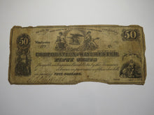 Load image into Gallery viewer, $.50 1861 Winchester Virginia VA Obsolete Currency Bank Note Bill Corp. of Win.