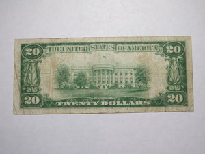 $20 1929 Fergus Falls Minnesota MN National Currency Bank Note Bill Ch. #2648 VF