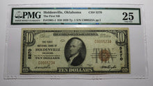 Load image into Gallery viewer, $10 1929 Holdenville Oklahoma OK National Currency Bank Note Bill Ch. #5270 VF25