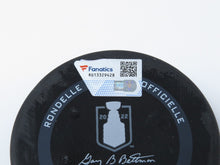 Load image into Gallery viewer, 2022 Los Angeles Kings Vs Edmonton Oilers Game 1 Playoff Game Used Puck McDavid!