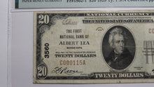 Load image into Gallery viewer, $20 1929 Albert Lea Minnesota MN National Currency Bank Note Bill #3560 VF25 PMG