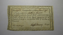 Load image into Gallery viewer, 1790 10s Connecticut Comptroller&#39;s Office Colonial Currency Note! Pomeroy Signed