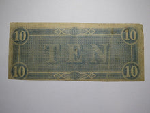 Load image into Gallery viewer, $10 1864 Richmond Virginia VA Confederate Currency Bank Note Bill RARE T68 VG