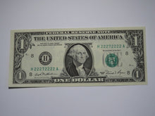 Load image into Gallery viewer, $1 1981 Near Solid Serial Number Federal Reserve Bank Note Bill #22272222 UNC+++