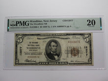 Load image into Gallery viewer, $5 1929 Woodbine New Jersey NJ National Currency Bank Note Bill Ch. #12977 VF20