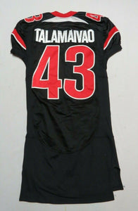 2008 Lei Talamaivao Utah Utes Game Used Worn Under Armour NCAA Football Jersey