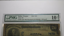 Load image into Gallery viewer, $20 1902 Dallas Oregon OR National Currency Bank Note Bill Ch. #7472 VG10 PMG