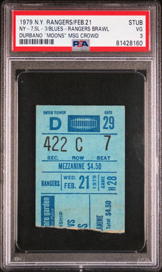 2/21/79 Rangers St. Louis Blues NHL Hockey Ticket Stub 