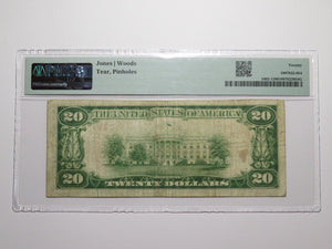 $20 1929 Hebbronville Texas TX National Currency Bank Note Bill Ch. #12995 VF20