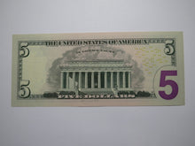 Load image into Gallery viewer, $5 2017 Radar Serial Number Federal Reserve Currency Bank Note Bill UNC++++