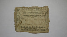 Load image into Gallery viewer, 1761 Twenty Shillings North Carolina NC Colonial Currency Note Bill! RARE 20s