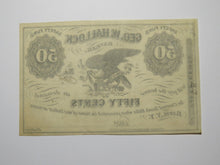 Load image into Gallery viewer, $.50 1862 Bath New York NY Obsolete Currency Note Bill Geo. W. Hallock UNC++