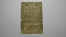 Load image into Gallery viewer, 1786 Two Shillings Six Pence Rhode Island Colonial Currency Bank Note Bill 2s6d