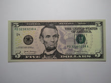 Load image into Gallery viewer, $5 2017 Repeater Serial Number Federal Reserve Currency Bank Note Bill UNC+++