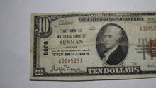 Load image into Gallery viewer, $10 1929 Sunman Indiana IN National Currency Bank Note Bill Ch. #8878 RARE!