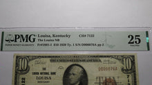 Load image into Gallery viewer, $10 1929 Louisa Kentucky KY National Currency Bank Note Bill Ch. #7122 VF25 PMG