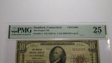 Load image into Gallery viewer, $10 1929 Stamford Connecticut National Currency Bank Note Bill #12400 VF25 PMG