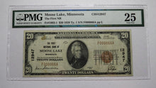 Load image into Gallery viewer, $20 1929 Moose Lake Minnesota MN National Currency Bank Note Bill Ch #12947 VF25