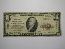 Load image into Gallery viewer, $10 1929 Washington Pennsylvania PA National Currency Bank Note Bill! Ch #3383