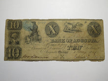 Load image into Gallery viewer, $10 1847 Augusta Georgia GA Obsolete Currency Bank Note Bill Bank of Augusta