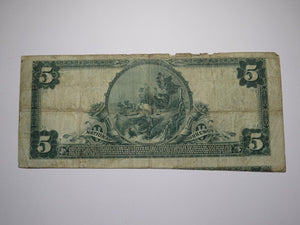 $5 1902 Linden New Jersey NJ National Currency Bank Note Bill Ch. #11545 Error!