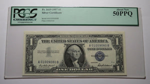 $1 1957 Fancy Serial Number Silver Certificate Currency Bank Note Bill NEW50PPQ