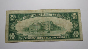 $10 1929 Montpelier Vermont VT National Currency Bank Note Bill Ch. #857 RARE!