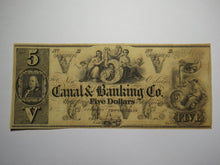 Load image into Gallery viewer, $5 18__ New Orleans Louisiana Obsolete Currency Bank Note Remainder Canal UNC+