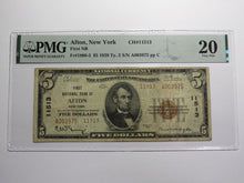 Load image into Gallery viewer, $5 1929 Afton New York NY National Currency Bank Note Bill Ch. #11513 VF20 PMG