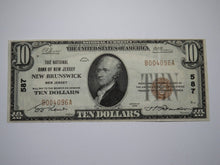 Load image into Gallery viewer, $10 1929 New Brunswick New Jersey National Currency Bank Note Bill Ch. #587 VF++