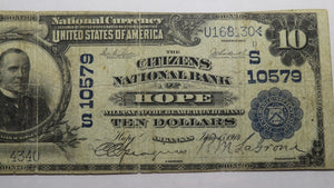 $10 1902 Hope Arkansas AR National Currency Bank Note Bill Ch. #10579 PCGS VG10